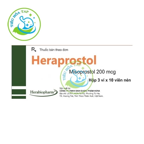 Heraprostol 200mcg - 50 gói x 10ml