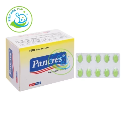 Pancres - Hộp 10 vỉ x 10 viên