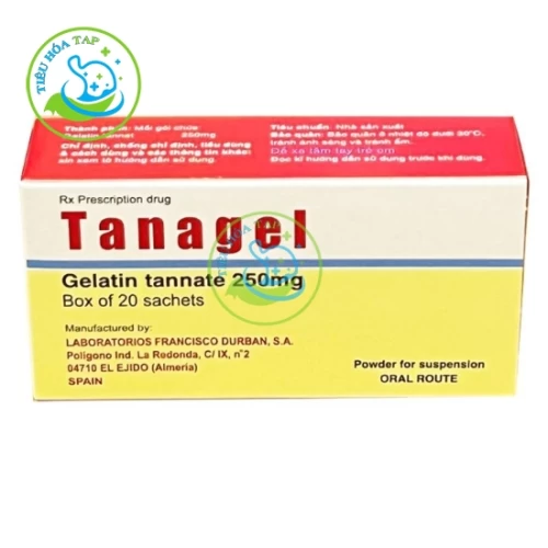 Tanagel 250mg - Hộp 20 gói