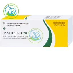 Rabicad 20 - Hộp lớn chứa 10 hộp nhỏ x 1 vỉ x10 viên